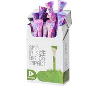 AXKAL Golf Tees Stylish Painted Wooden Value 15/60/180 Pack, Durable Colorful Tees Sizes 3 1/4 2 3/4 Inch, Enhanced Performance Less Friction Golf Accessories Gift (Purple, 2 3/4 1 box pack)