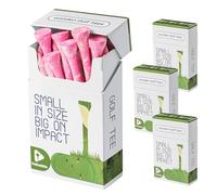 AXKAL Golf Tees Stylish Painted Wooden Value 15/60/180 Pack, Durable Colorful Tees Sizes 3 1/4 2 3/4 Inch, Enhanced Performance Less Friction Golf Accessories Gift (Pink, 2 3/4 4 boxes pack)