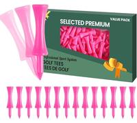 AXKAL Plastic Golf Tees Unbreakable All 2 1/4 Inch Value 100 Count, Colorful Tee Pack Durability And Stability For Men Women Practice