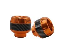 axle fork sliders Auto Wheel Protection Crash Pads Scooter Frame Slider Fairing Guard Falling Protector Moto Accessories(New Orange 2Pcs)
