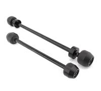 Axle Sliders Compatible with Ducati for Scrambler Full Throttle 2015-2019 Icon 2015-2019 Italia Independent 2016 motorcycle front rear wheel protection devices(Black)