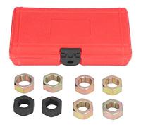 Axle Spindle Rethreading Tool Set, Thread Chaser Kit for Car Spindles, 8 Common Sizes Including M24 x 1.50 and M22 x 1.00, Made of High Strength Steel with Storage Box for Easy Ope