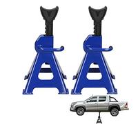 Axle Stand Set 2Pce 3 Tonne Capacity Each for Caravan Van Garage Tyre Repair Changing Lifting Jack Tool, Adjustable Axle Stands with 9-stage Height Adjustment Pair Jack Stands 3 Ton Jack Stand Lifter