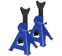 Axle Stands 3 Tons Capacity, Heavy Duty Steel Ratchet Jack Stands, Adjustable Height Axle Jack Stands Vehicle Holder Lift Tool for Garage & Workshop Equipment, Lifting Range: 11.42" to 16.93", 1 Pair
