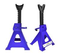 Axle Stands Pack of 2, Heavy Duty Steel Ratchet Axle Stand 9-Stage Height Adjustable from 290 to 430mm, 3 Tonne Load for Each Stand, for Cars, Vehicles, Garage (3 Ton)
