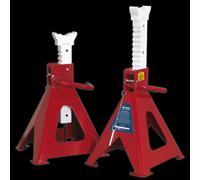 Sealey AAS10000 Axle Stands (Pair) 10 Tonne Capacity Per Stand Auto Rise Ratchet