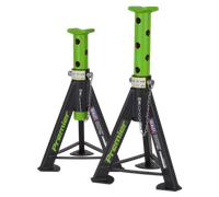 Axle Stands (Pair) 6tonne Capacity per Stand - Green - Sealey AS6G New