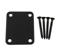 AXLIZER 2 Sets Electric Guitar Neck Plate with Screws Guitar Neck Plate Square Neck and Body Connection Steel Plate for Electric Guitars, Jazz, Bass, Golden