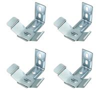 AXLIZER 4Sets Vertical Blinds L-Shaped Brackets Vertical Blinds Mounting Bracket, Clip Blind Extension Frame