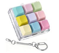 Axlksia Keyboard Fidget Toy, Fidget Clicker Keyboard Fidget Keychain, Button Fidget Gifts for Adults to Relieve Stress and Pass Time (Style U)