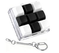 Axlksia Keyboard Fidget Toy, Fidget Clicker Keyboard Fidget Keychain, Button Fidget Gifts for Adults to Relieve Stress and Pass Time (Style V)