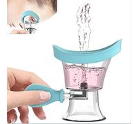AXLOFO® Eye Wash Cup, Eye Wash Bath Kit (Eye Drop Guide/Wash Cup), Silicone Eye Cup for Effective Eye Cleansing, Soothing Tired Eyes (blue-1) (blue)