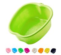 AXLOFO® Large Spa Foot Bath Bowl, Sturdy Plastic Foot Soak Bowl, Massage Foot Pedicure Bowl, Detox, feet soak, Extra FootBath foot basin For Soaked to Remove Dead Skin, Calluses (apple)