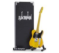 Axman Bruce S - 1950s Mutt: Miniature Guitar Replica - Music Gifts - Handmade Ornamental 1/4 Scale - Includes a Display Box, Name Tag and Miniature Guitar Stand