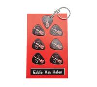 Axman Eddie Van Halen Guitar Plectrum Gift Set | 6 Artist Plectrums | 1 Artist Keyring