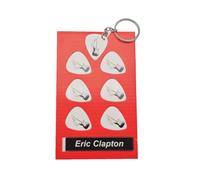 Axman Eric C Guitar Plectrum Gift Set | 6 Artist Plectrums | 1 Artist Keyring