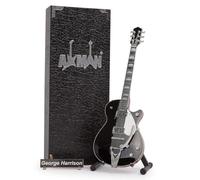 Axman G Harrison - Miniature Guitar Replica - Music Gifts - Handmade Ornamental 1/4 Scale - Includes a Display Box, Name Tag and Miniature Guitar Stand