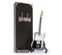 Axman Hugh Cornwell Miniature Guitar Replica - Music Gifts - Handmade Ornamental 1/4 Scale - Includes a Display Box, Name Tag and Miniature Guitar Stand
