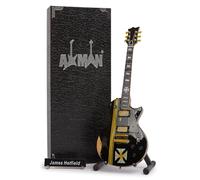 Axman, James Hetfield Iron Cross, Miniature Guitar Replica, Music Gifts, Handmade Ornamental 1/4 Scale, Display Box, Name Tag and Miniature Guitar Stand, Guitar enthusiast gift