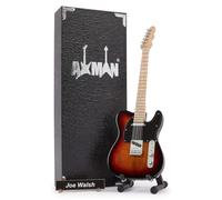 Axman Joe Walsh: Hotel California Miniature Guitar Replica - Music Gifts - Handmade Ornamental 1/4 Scale - Includes a Display Box, Name Tag and Miniature Guitar Stand