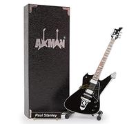 Axman Paul Stanley (Kiss) Miniature Guitar Replica - Music Gifts - Handmade Ornamental 1/4 Scale - Display Box, Name Tag and Miniature Guitar Stand Included