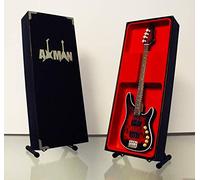 Axman Roger Glover (Deep Purple): Vigier - Miniature Guitar Replica - Music Gifts - Handmade Ornamental 1/4 Scale - Includes a Display Box, Name Tag and Miniature Guitar Stand