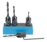 Axminster Workshop 4 Piece Drill & Countersink Set