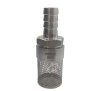 AXMQILY Barbed Fitting Filter Water Pumps Filtering Fittings, 14mm | Stainless Steels Meshes Strainer, Easy Installation, Garden Irrigation, Car Washing and Aquariums