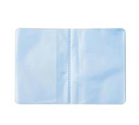 AXNKDH 2 Pieces Plastic Wallet Insert Credit Card Holder with 20 Pages 20 Slots, 9.7 x 7.5 cm, Transparent
