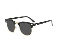 AXNKDH Polarised Semi-Rimless Sunglasses for Men Women, Classic Retro Half Frame Driving Sun Glasses UV400 Protection