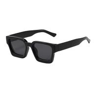 AXNKDH Retro Thick Rectangle Chunky Sunglasses Women Men Trendy Square Black Shades Tortie Frame Fashion 90s Glasses