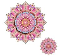 AXNSATRE Acrylic Dual-Layer 360 Diamond Art Fridge Magnet Pink Mandalas