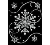 AXNSATRE with Frame Diamond Art Kits for Adults,5D Pearl Art Diamond Painting Kits for Beginners,DIY Diamond Dots Pearl Paintings Picture Arts Craft for Adults,Home Wall Decor (Snow) 30 * 40cm