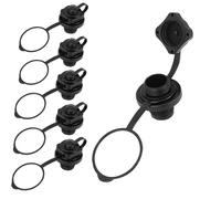 AXOBOG 6Pcs Inflatable Boat Air Valve, 22mm Towable Tube Plug, Inflatable Boat Replacement Caps for Rubber Dinghy, Kayak, Raft, Pool Boat