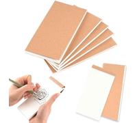 AXOBOG Flip Books (6 Pack) - Small Blank Books with 50 Pages/25 Sheets - No Bleed Small Sketchbook/Flipbook Kit for Kids Drawing, Sketching & Cartoon Animation Creation