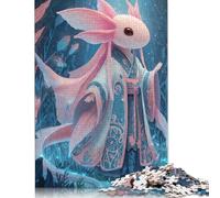 Axolotl 300 Pieces Wooden Jigsaw Puzzles Adults Fun Home Decoration Toy Intellectual Game Stress Relief Toy Education Game Relaxation And Intelligence 300pcs (40x28cm)