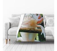 Axolotl 50x40 Soft Fleece Flanne Throw Blanket,Anti-Pilling | Super soft flannel blanket lightweight warmth for couch, bed, travel or camping; machine washable.