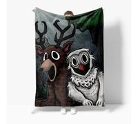 Axolotl 99 Nights In The Forest Blanket Boys Funny 99 Nights In The Forest Throws Blanket - Soft Lightweight Plush Cozy (G,L: 50in x 80in)