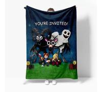 Axolotl 99 Nights In The Forest Blanket Boys Funny 99 Nights In The Forest Throws Blanket - Soft Lightweight Plush Cozy (K,S: 51in x 60in)