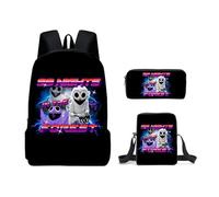 Axolotl 99 Nights In The Forest Casual Daypacks Kids 99 Nights In The Forest Backpack Shoulder Bag Pencil Case 3PCS Set (C15,3PCS)