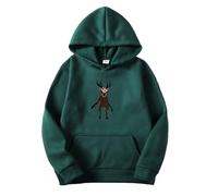 Axolotl 99 Nights In The Forest Hoodies for Adult Gaming Gamer Unique Sweatshirts Gift Idea Clothes for Men (army green,XXL)