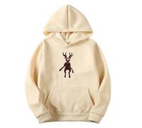 Axolotl 99 Nights In The Forest Hoodies for Adult Gaming Gamer Unique Sweatshirts Gift Idea Clothes for Men (Khaki,XXXL)