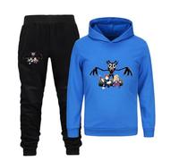 Axolotl 99 Nights In The Forest Sweatshirts Set for Boys Girls Kids 99 Nights In The Forest Hoodies and Trousers 2Pcs Set (blue,7-8years)
