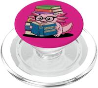 Axolotl Adventures Book Lover Funny Reading PopSockets PopGrip for MagSafe