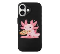 Axolotl And Pizza Funny Case Compatible with iPhone 17 17 Air 17 Pro 17 Pro Max Protective Phone Cover