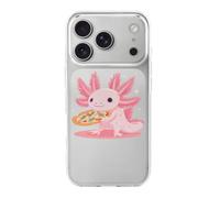 Axolotl And Pizza Funny Case Compatible with iPhone 17 17 Air 17 Pro 17 Pro Max Protective Phone Cover