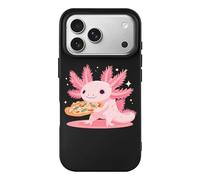 Axolotl And Pizza Funny Case Compatible with iPhone 17 17 Air 17 Pro 17 Pro Max Protective Phone Cover