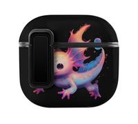 Axolotl Angels Earphone Case Cover Compatible with AirPods 4 Buckle Black Edge
