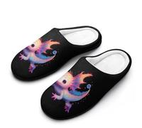 Axolotl Angels Slippers Women Winter Warm Cotton Hotel Slippers Anti-Slip Indoor Slip-Ons House Shoes 11-12(42-43)