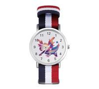 Axolotl Angels Watches for Mens Womens Analog Quartz Easy to Read Adjustable Nylon Strap